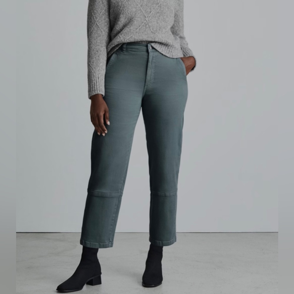 Everlane Utility Barrel Pant Teal 14
